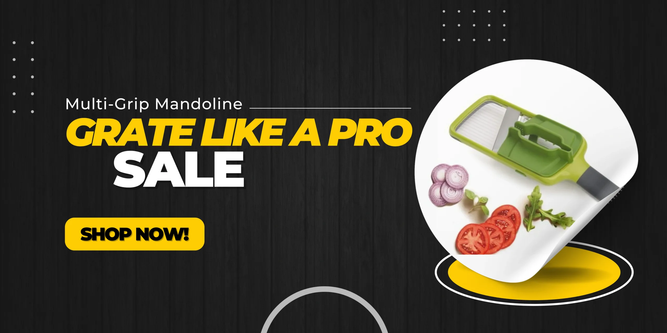 Multi-Grip Mandoline – Precision Slicing Made Effortless!